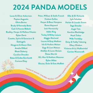 Graphic list of PANDA 2024 Fashion Show Models
